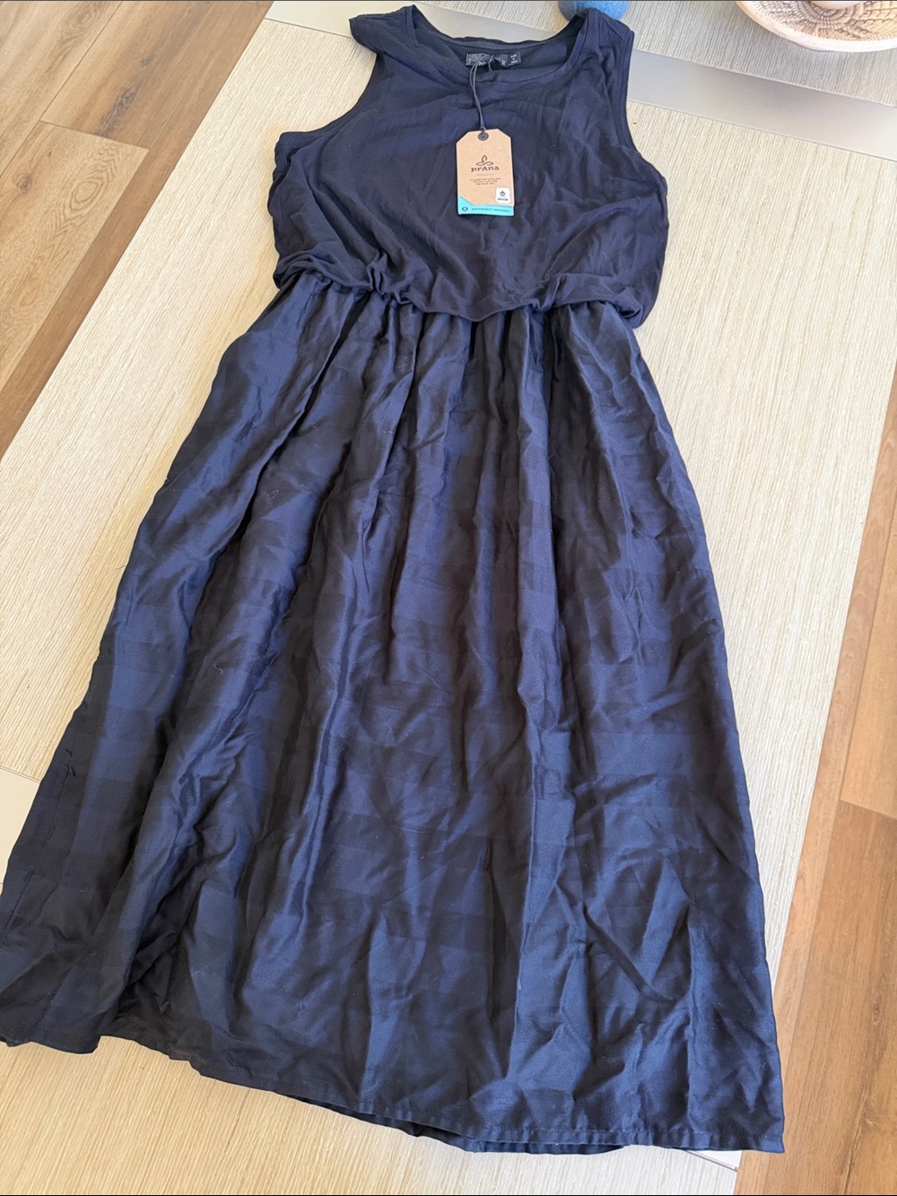 NWT Prana Navy Sleeveless Casual Girls Dress